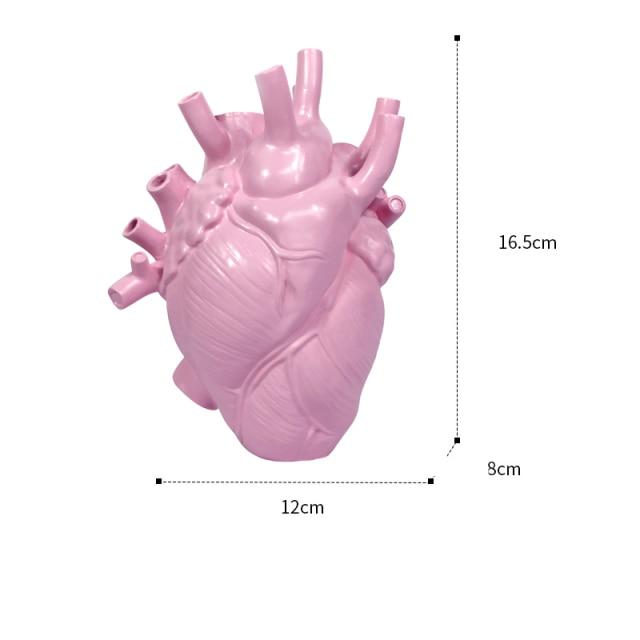 Jarrón creativo con forma de corazón - artístico y elegante para cualquier interior