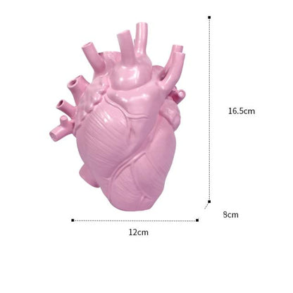 Jarrón creativo con forma de corazón - artístico y elegante para cualquier interior