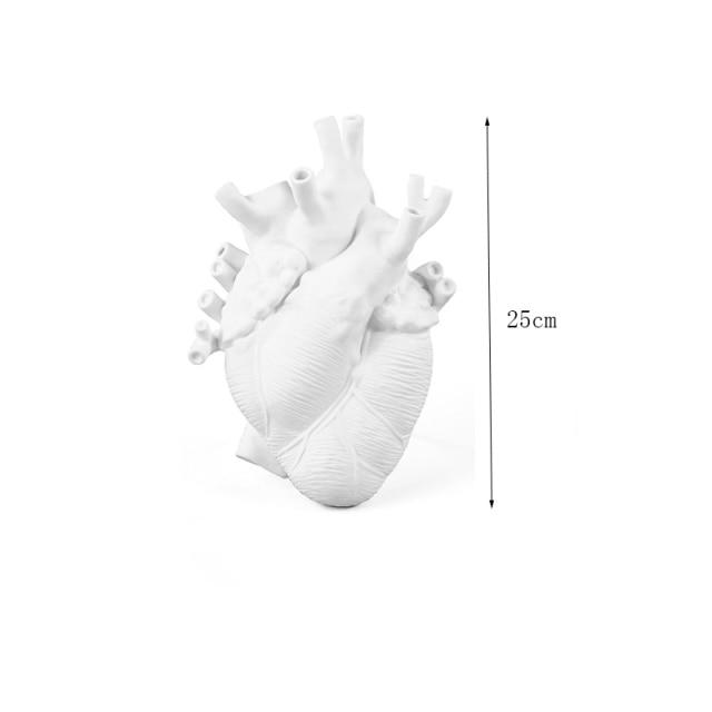 Jarrón creativo con forma de corazón - artístico y elegante para cualquier interior