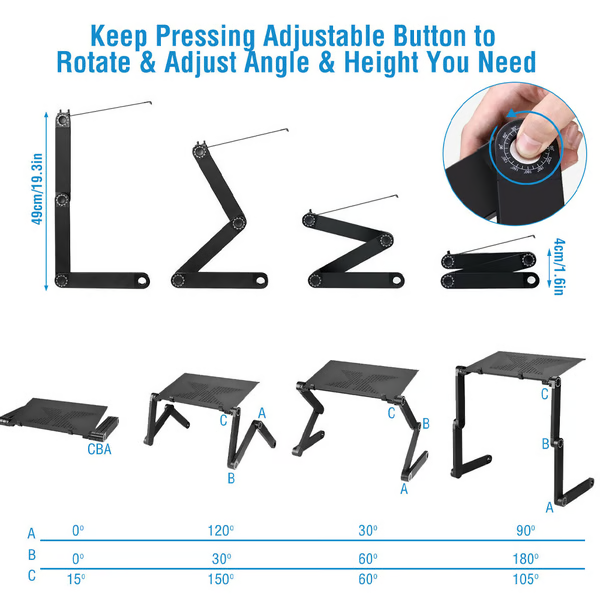 Standee – 360° ergonomický stojan na notebook pro optimální pohodlí při práci