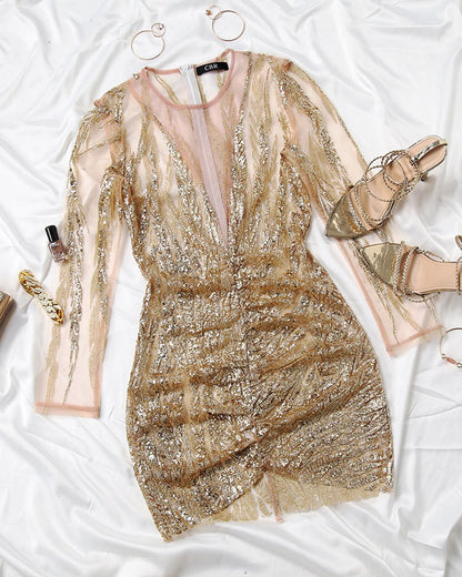 Isabel | Bodycon Dress with Glitter for Women