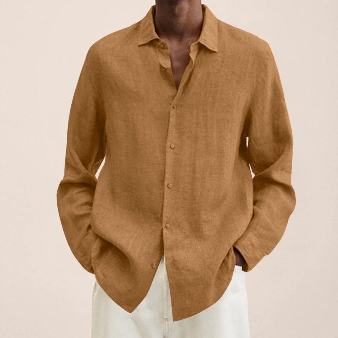 Linen Men's Long Sleeve T-Shirt - Herbert