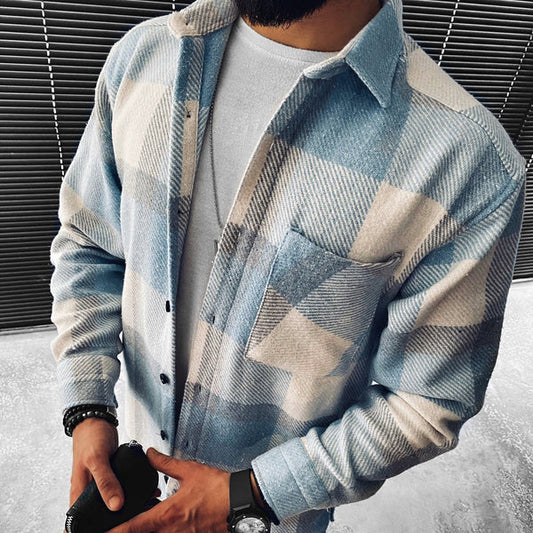 Camisa casual de cuadros para hombre - Regor