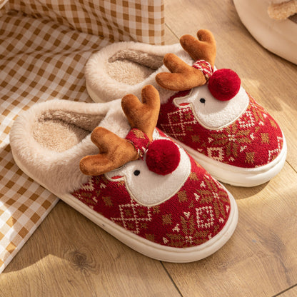 Jasper | Cosy Christmas Reindeer Plush Slippers