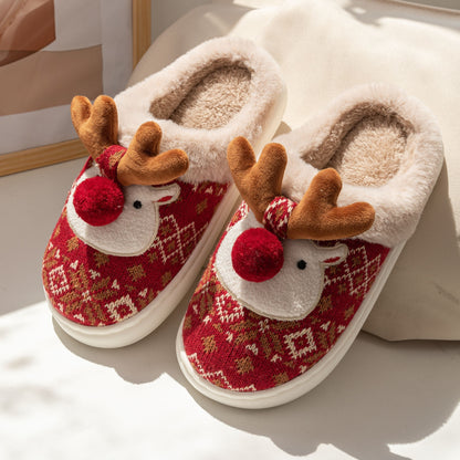 Jasper | Cosy Christmas Reindeer Plush Slippers