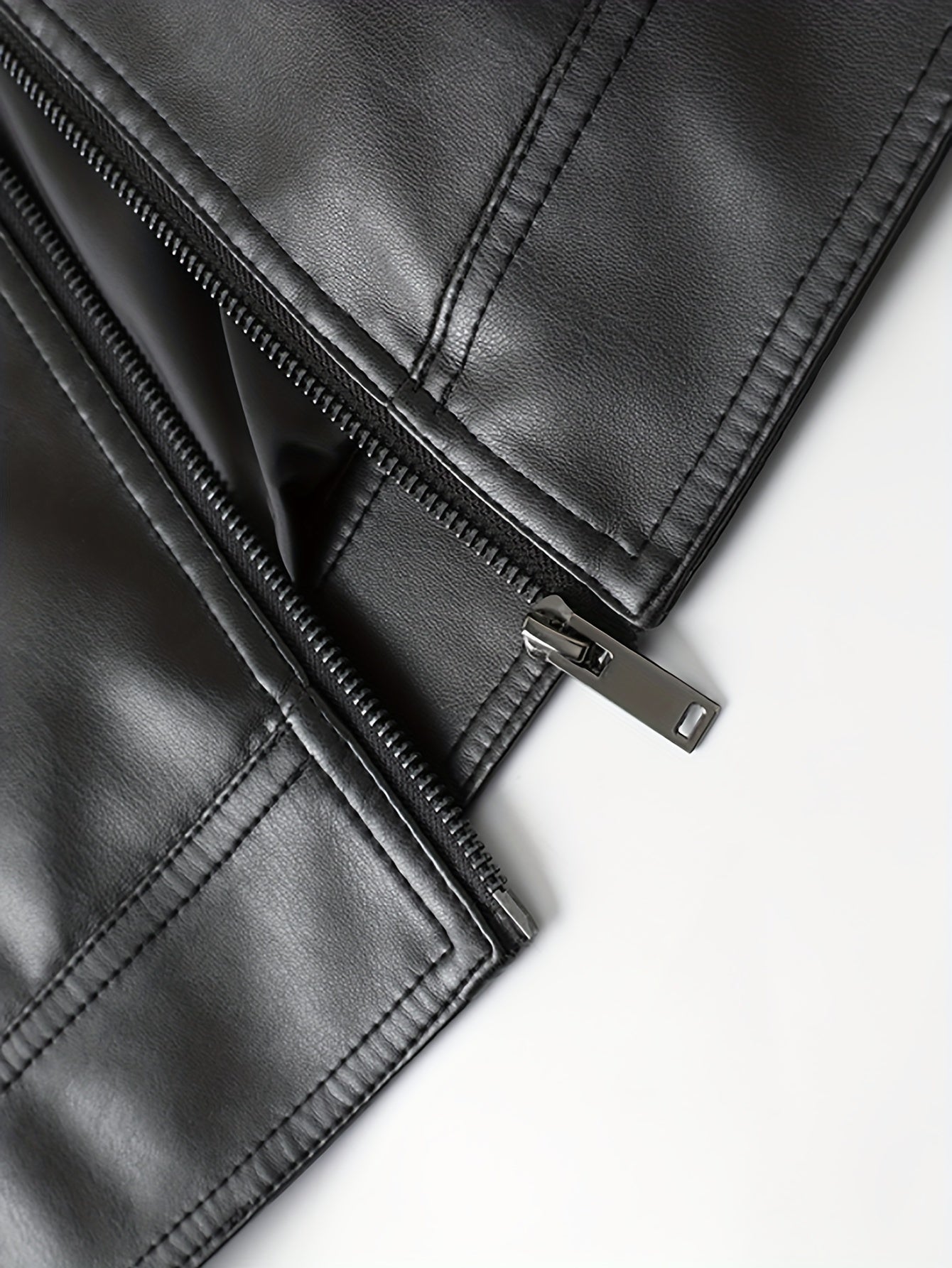 Jasper | Men's Imitation Leather Jacket with Zip and Pockets