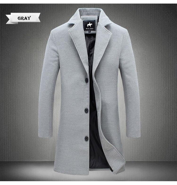 Jasper | Windproof Long Men's Coat