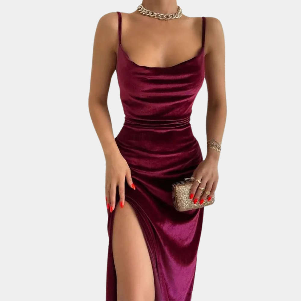 Jeanette | Elegant Long Dress with Split
