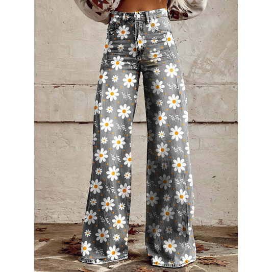 Pantalones largos para mujer – Estampados florales y lisos Ritan
