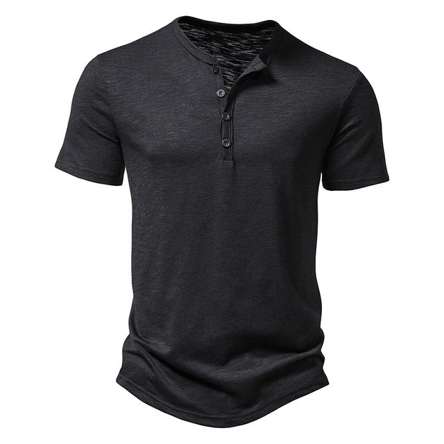 Jeroen | Men's Henley Collar T-Shirt