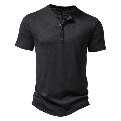 Jeroen | Men's Henley Collar T-Shirt