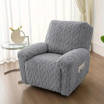 Zachte, antislip winterpluche hoes voor fauteuils