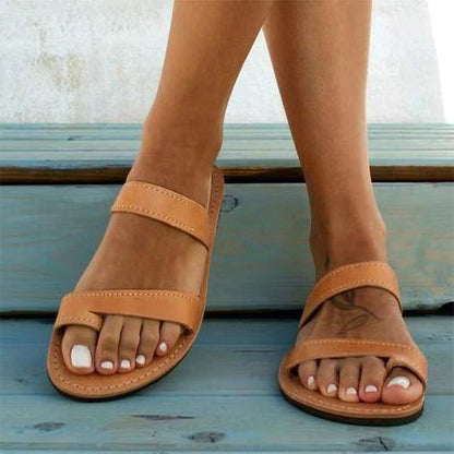 Sandali bassi vintage da donna - Dina