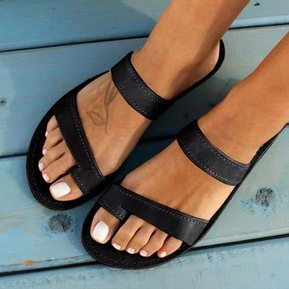 Sandali bassi vintage da donna - Dina