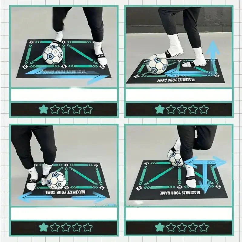 Junior Soccer Skills Coach Mat - Improve Football Skills at Home - Play and Learn!