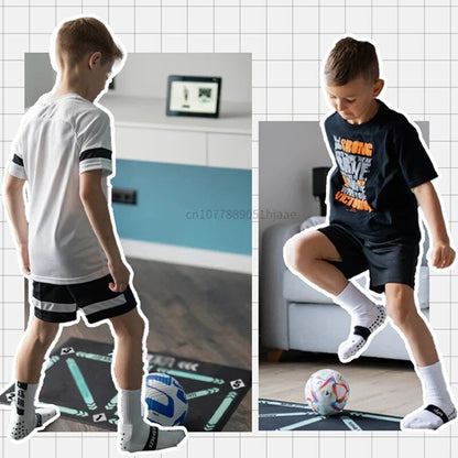 Junior Soccer Skills Coach Mat - Improve Football Skills at Home - Play and Learn!