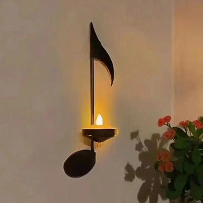 Kerzenhalter mit Musiknoten