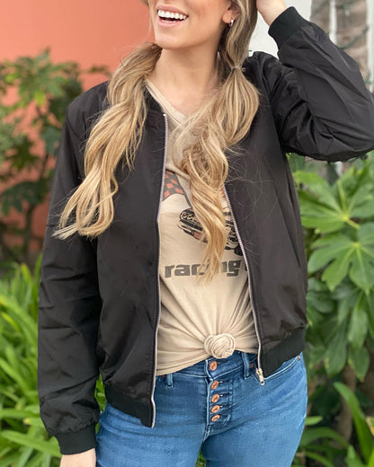 Karina | Stylish ladies' streetwear bomber jacket with pockets