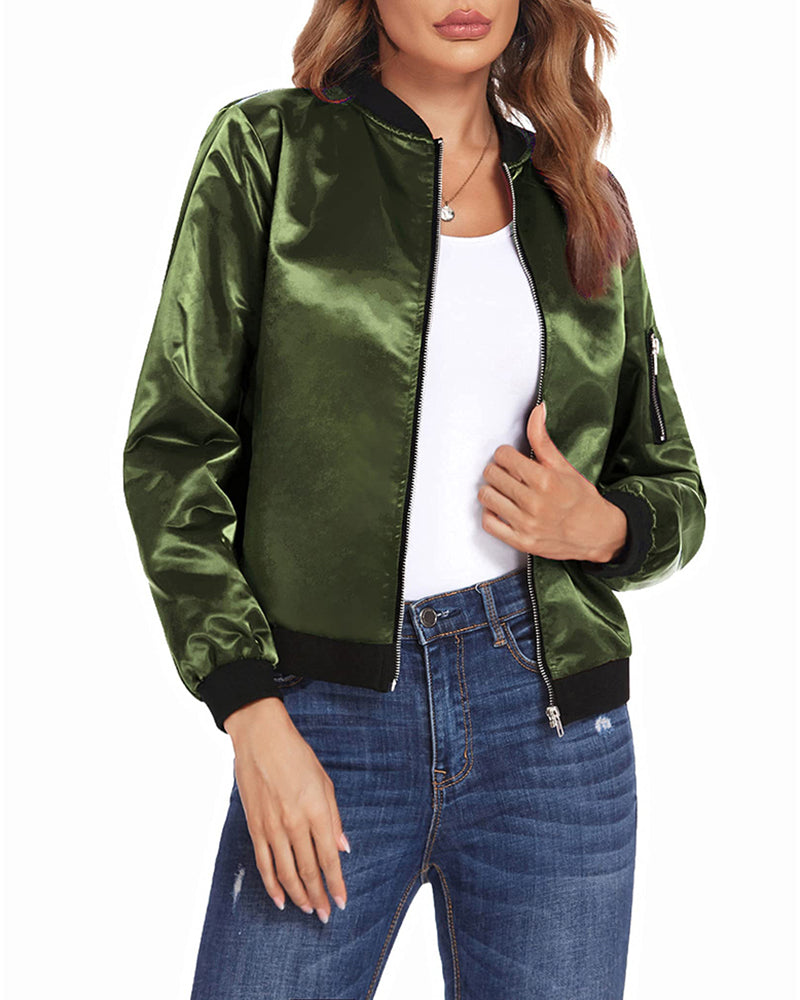 Karina | Stylish ladies' streetwear bomber jacket with pockets