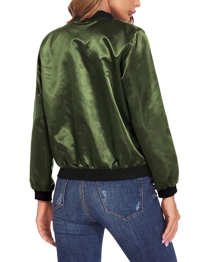 Karina | Stylish ladies' streetwear bomber jacket with pockets