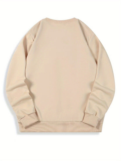 Kasper | Men's sweatshirt with Santa print and long sleeves