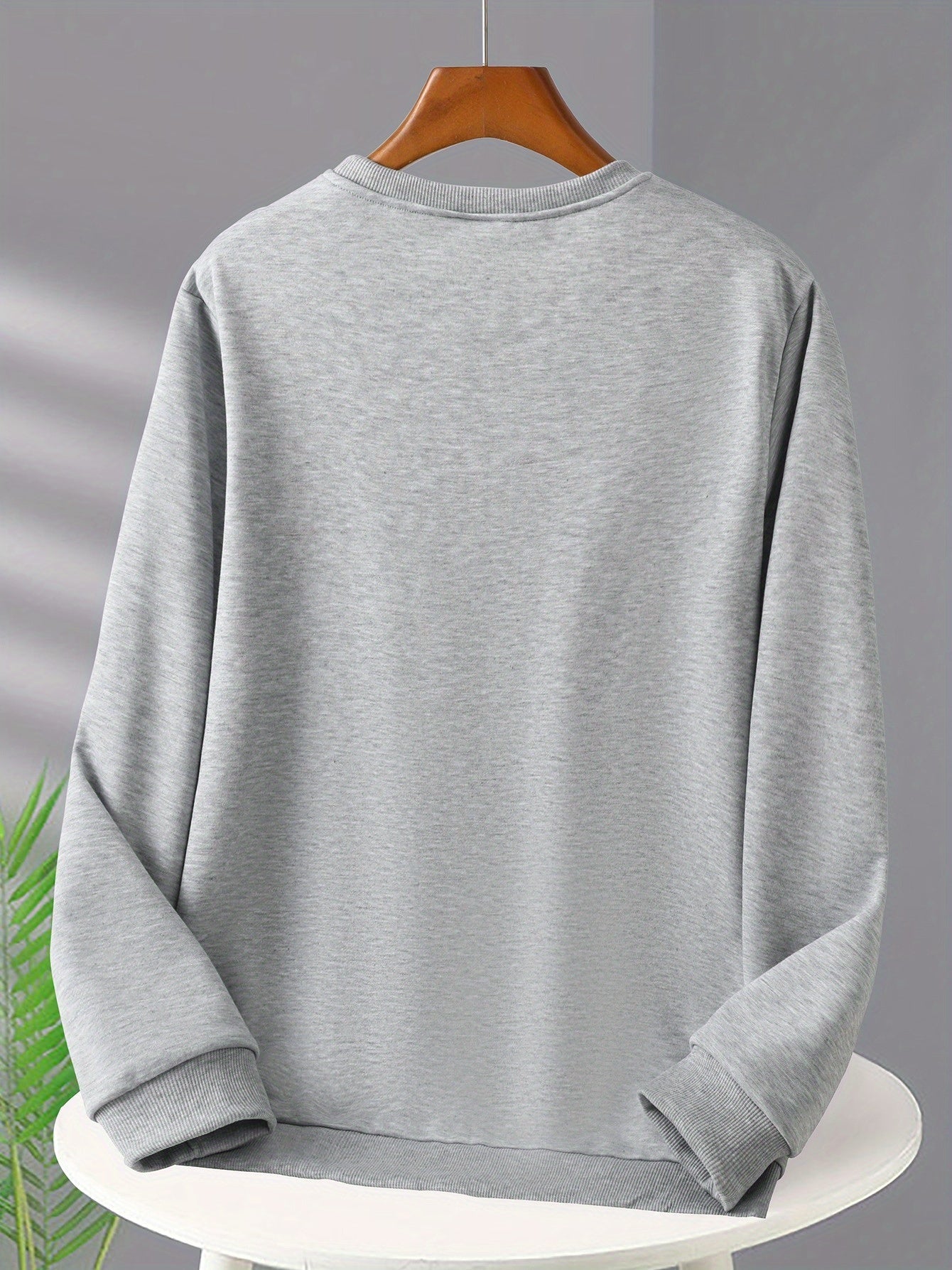 Kasper | Men's sweatshirt with Santa print and long sleeves