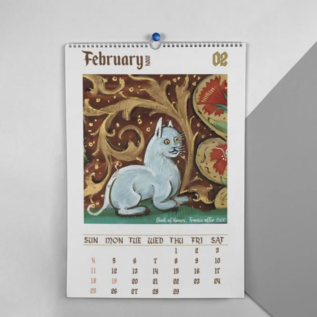 Katzenkalender | 2024, ausgefallen und mittelalterlich