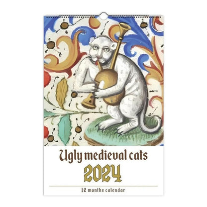 Katzenkalender | 2024, ausgefallen und mittelalterlich