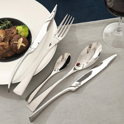 Set di posate Maya - Pregiato acciaio inossidabile 18/10 - Qualità realizzata da chef
