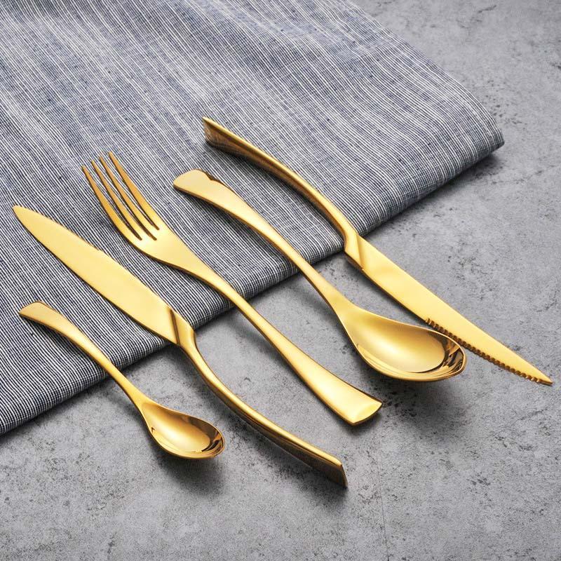 Set di posate Maya - Pregiato acciaio inossidabile 18/10 - Qualità realizzata da chef