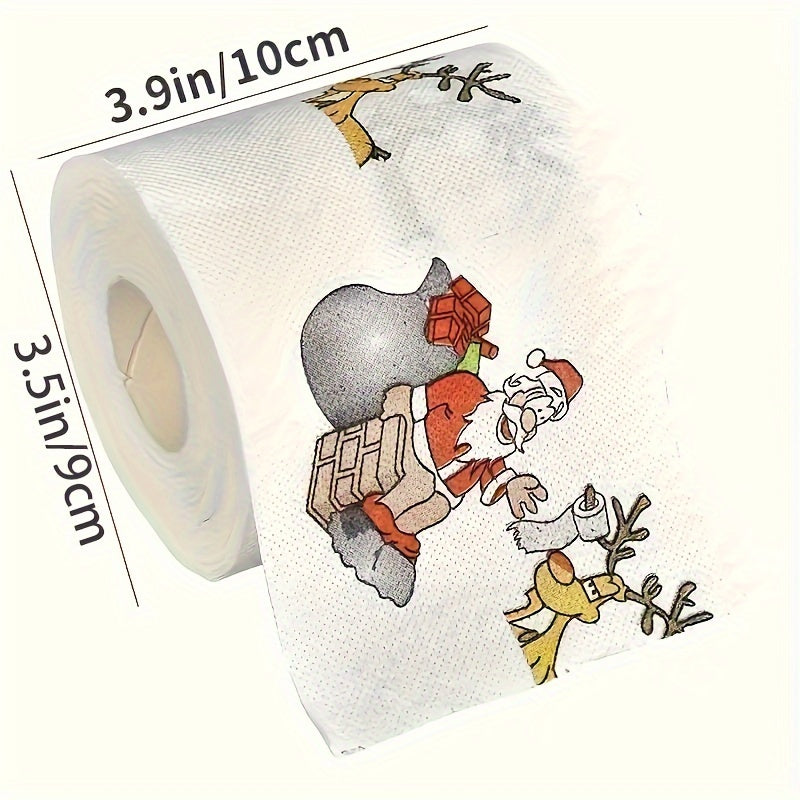 Papier toilette de Noël avec motif de dessin animé