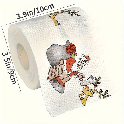 Papier toilette de Noël avec motif de dessin animé