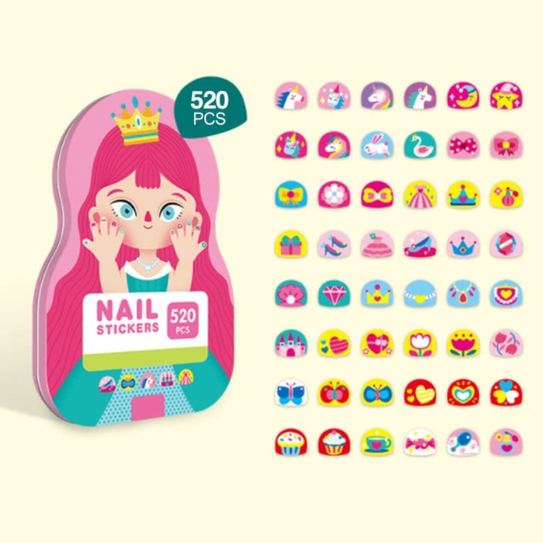 Kids Nail Stickers | (520 Pieces)