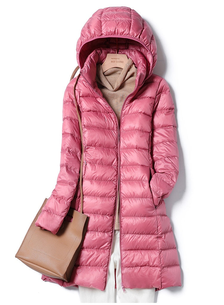 Kim | Women's Lightweight Down Jacket with Hood