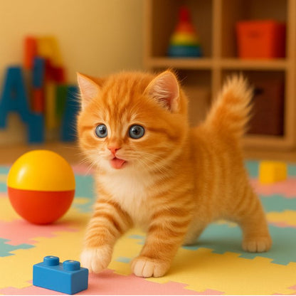 Giocattolo interattivo di peluche per gatti, con movimenti realistici, per bambini