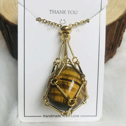 Crystal Necklace | Stone Holder