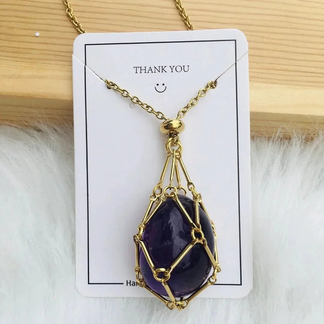 Crystal Necklace | Stone Holder