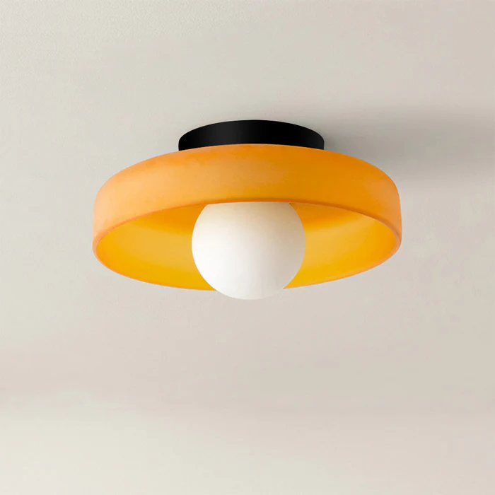 Plafón redondo moderno de cristal – Diseño elegante y atemporal
