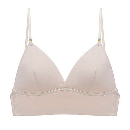 Ladies Low Back Bra with Triangle Cups and Adjustable Straps