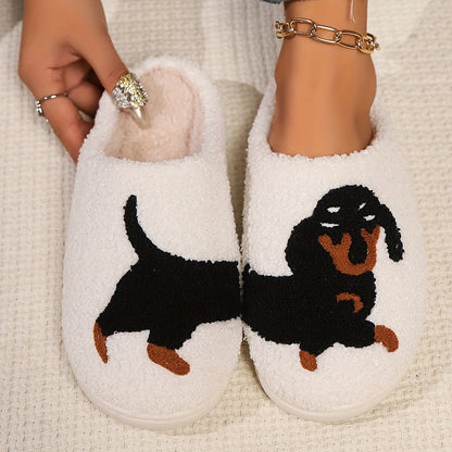 Lara | Cosy unisex slippers with cartoon dog design