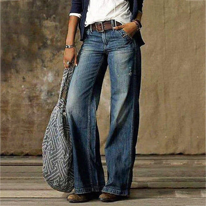 Pantalons élégants pour femmes à jambes larges