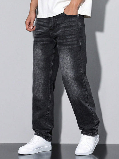 Lars | Casual washed men's jeans with straight legs