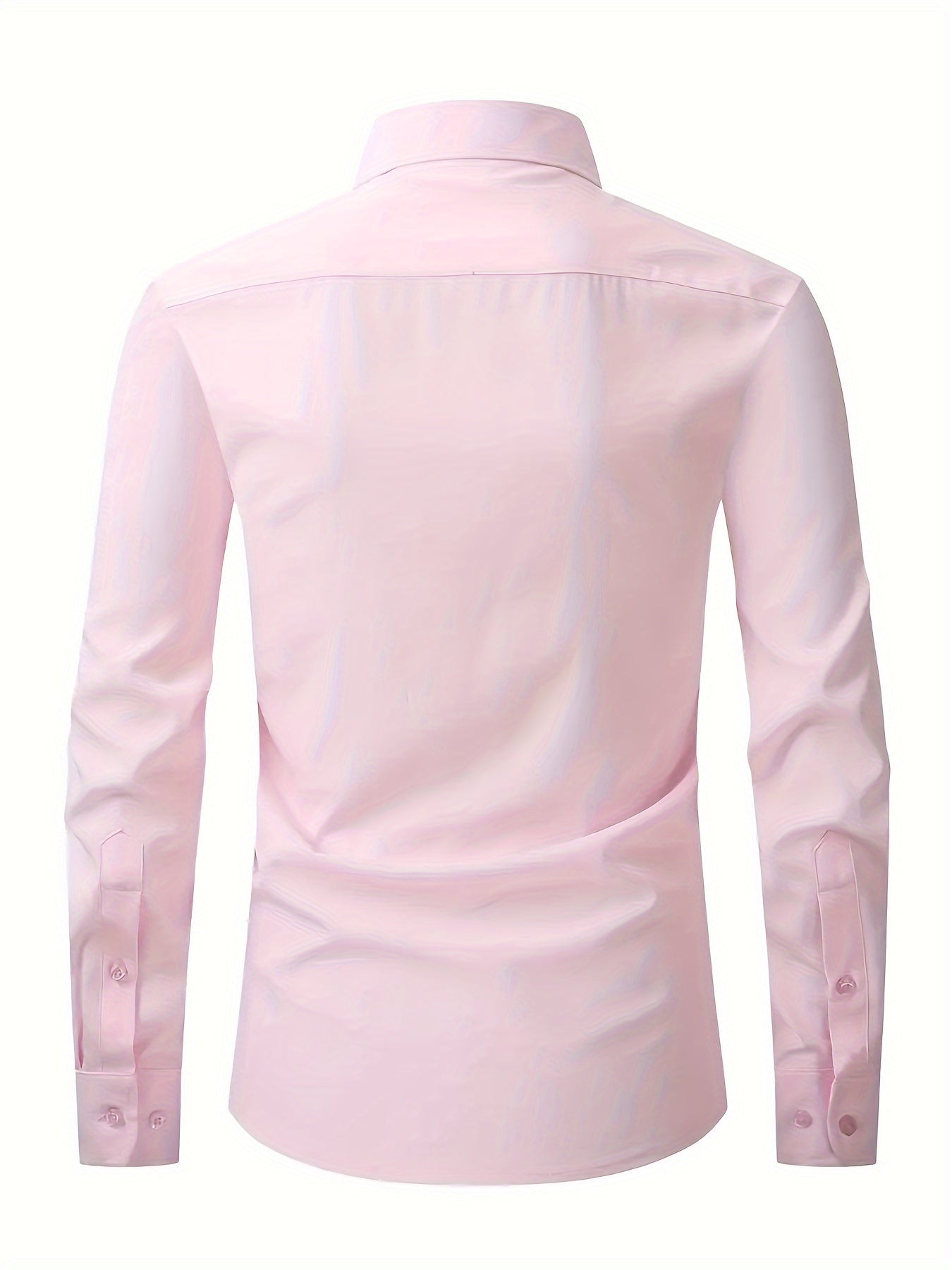 Lars | Plain shirt with notch collar and long sleeves