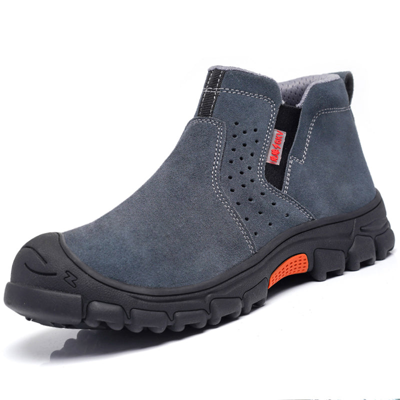 Lars | Lightweight Waterproof Khaki Safety Shoes