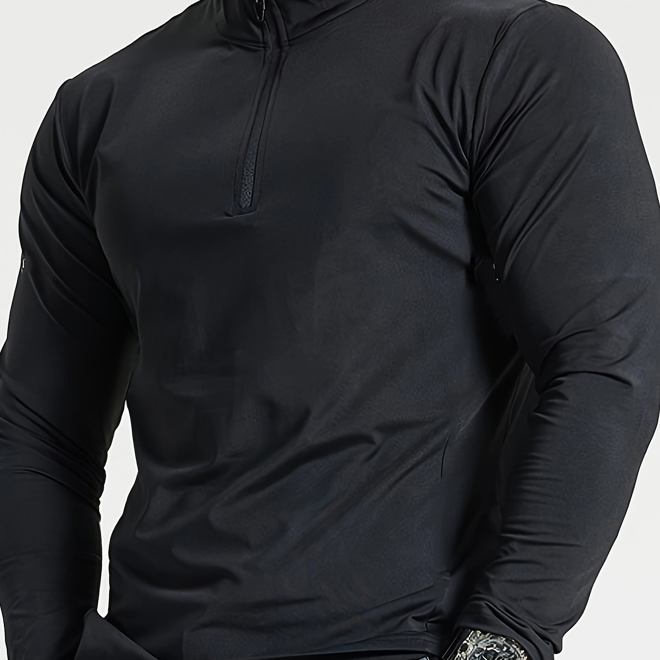 Lars | Slim-fit henley shirt with half zip and long sleeves