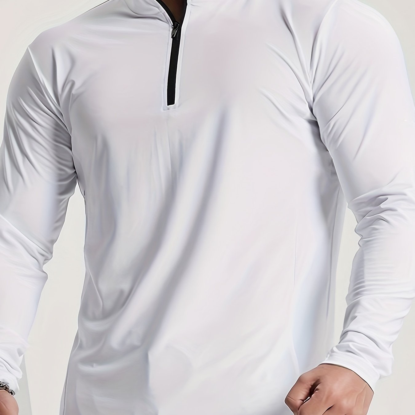 Lars | Slim-fit henley shirt with half zip and long sleeves