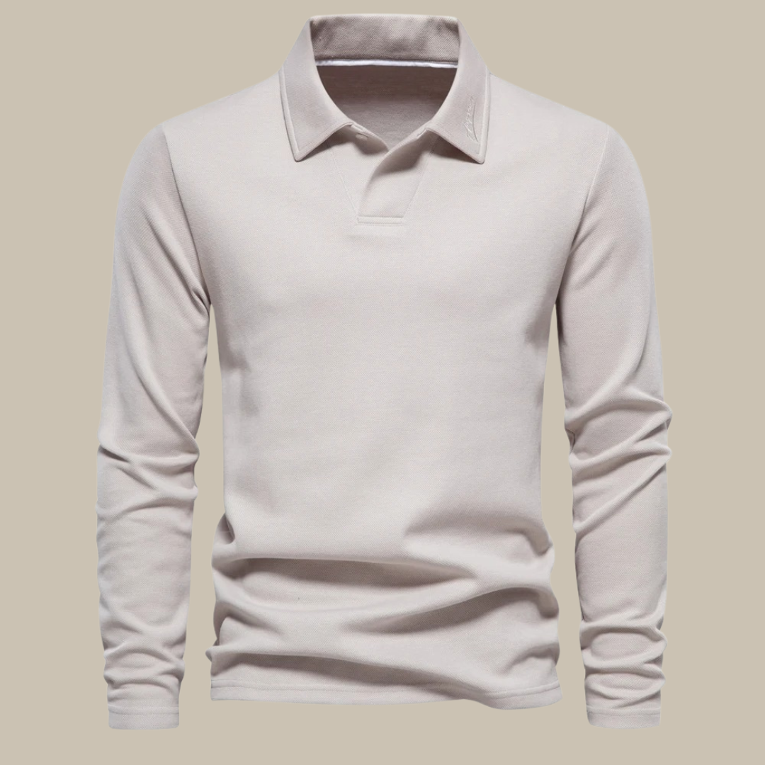Lars | Stylish Long Sleeve Polo for Men