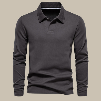 Lars | Stylish Long Sleeve Polo for Men