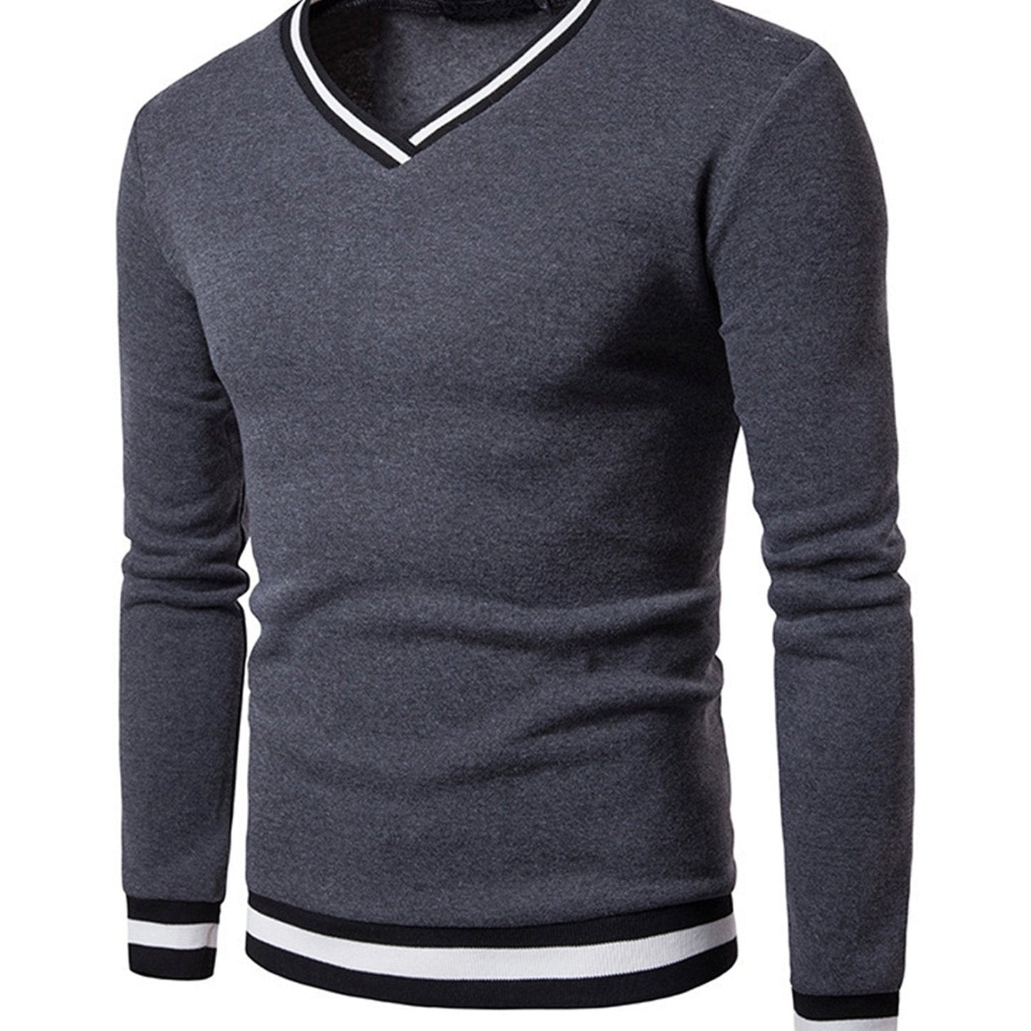 Lars | Warm men's sweatshirt with colour block