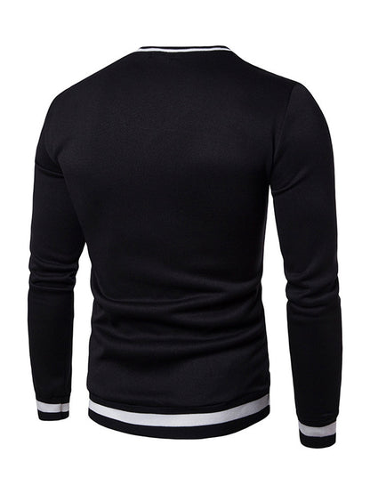 Lars | Warm men's sweatshirt with colour block